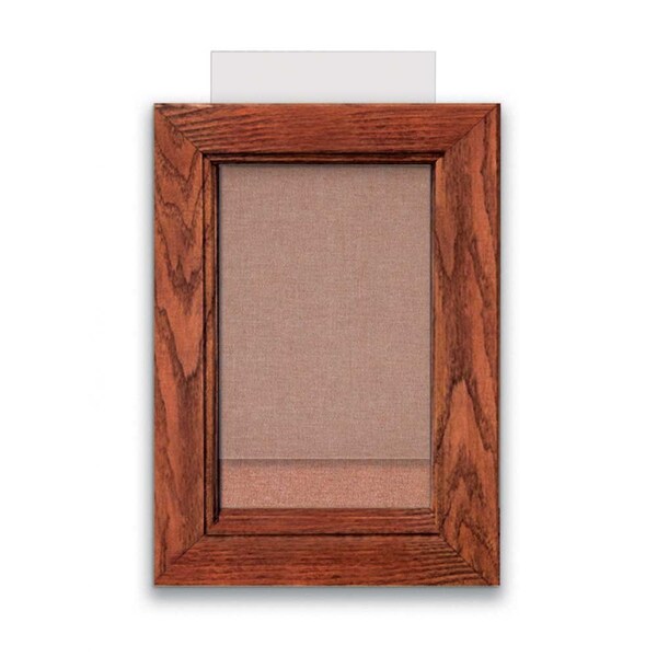 Indoor Enclosed Combo Board, 72"x36", Black Frame/Grey & Pearl